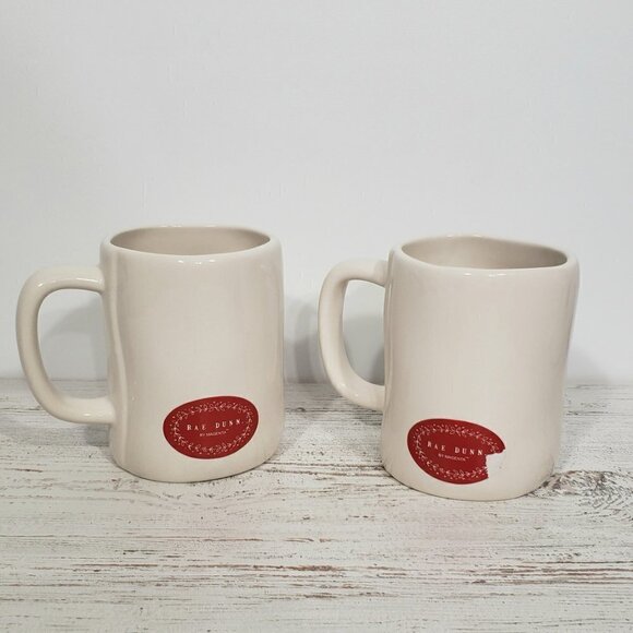 Rae Dunn  HIS HERS  Artisan Collection  Coffee / Tea Mugs NWOB - Picture 3 of 3